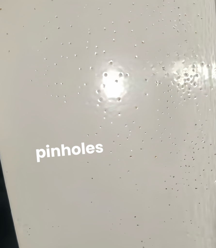 pinholes